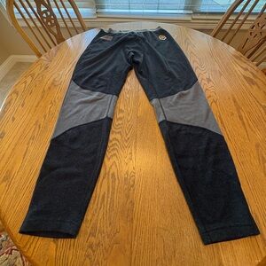 ScentLok Gray Black Wool Blend Pants L Odor Control Hunting Base Layer Men’s